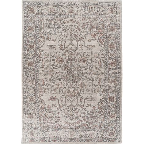 Tappeto Vintage Perry 325 Beige in Cotone (1/4)