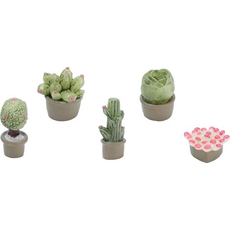 Pot de fleurs miniature pour maison de poupée, mini-pot de fleurs pour plante succulente, accessoires de décoration pour maison de poupée (1/5)