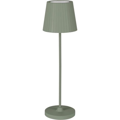 lampada da tavolo ricaricabile eglo "cabozo" verde
