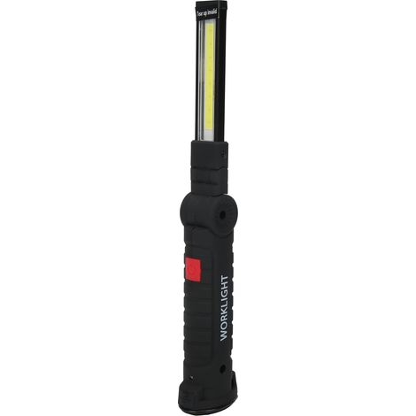 Lampe magnétique pliable COB+LED blanche pour travaux et maintenance, grand format, outils d'urgence (1/5)