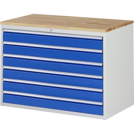 Armoire à tiroirs Rau Hêtre-Top et 6 x tiroirs -XXL 6x120mm (1/5)