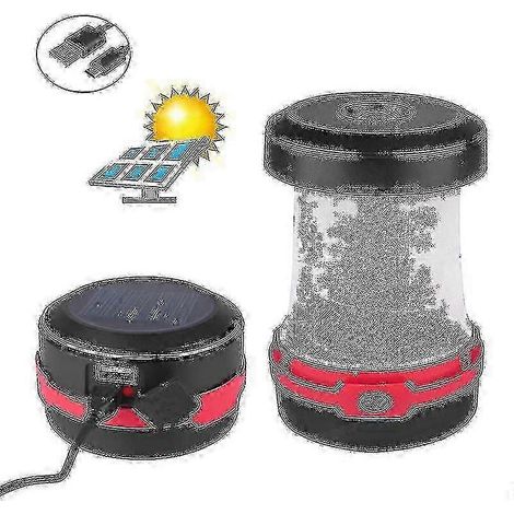 Solarleuchten für den Außenbereich, einziehbare Campingzeltleuchte, USB-Anschluss, faltbare LED-Campinglaternen, Campingleuchten (1/2)