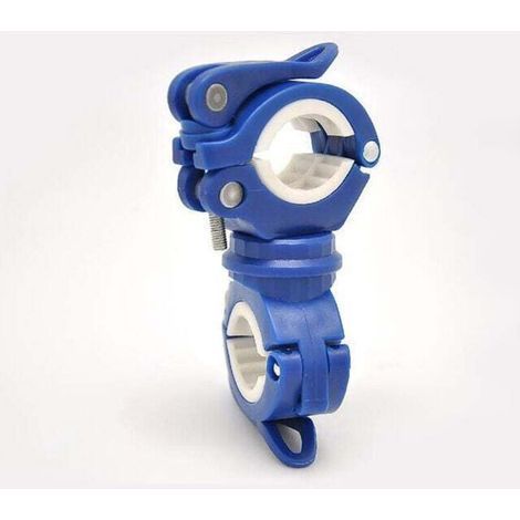Lot de 2 lampes de poche pour vélo, support de lampe de poche pour vélo, support de lampe de poche pour vélo, bleu (1/4)