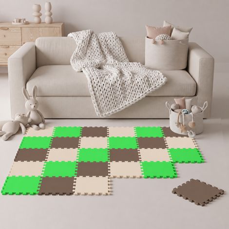 27 Teile Baby Kinder Puzzlematte ab Null - 30x30 Puzzle Spielmatte Krabbelmatte (1/5)