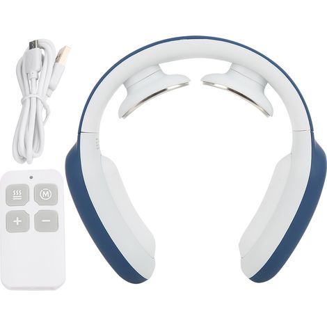 Appareil de Massage Électrique Intelligent pour Cou, Épaules et Dos, Multifonction, Protection Lombaire et Cervicale, Bleu (1/5)