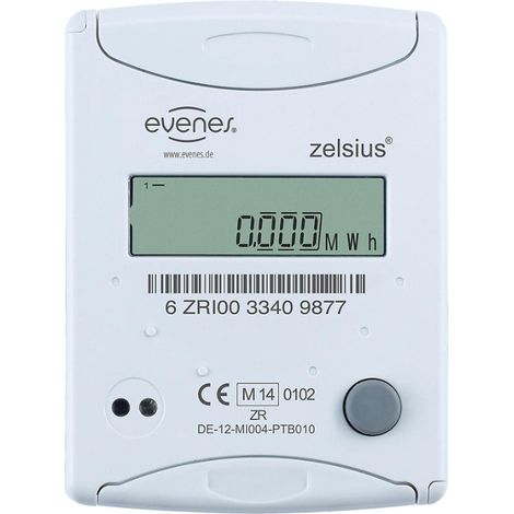 Compteur calorifique compact Evenes ultra-son, M-Bus, DN 15, 3/4 male x 110 mm, 1,5 m³/h, taxes incluses