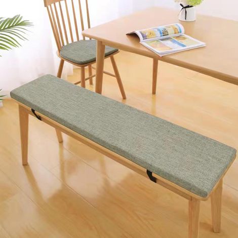 Coussins pour Bancs De Jardin, Coussin Salon De Jardin Exterieur, Antidérapant Coussin De Siège, Assise Coussin pour Banc De Mobilier Terrasse Canapé Extérieur, Gris Clair, 40x40x3cm (1/5)
