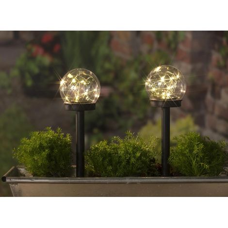 Solar Kugel Set, 10 cm, 2er-Set (1/5)