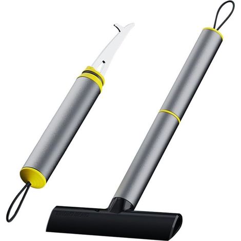 Pelle à Neige pour Grattoir à Glace, Outil de grattoir Propre en Alliage d'aluminium TPU pour Pare-Brise de Voiture équipé d'une Large Lame de grattage (1/5)