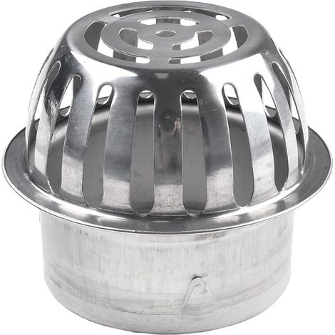 1 protection de gouttière, filtre en acier inoxydable, pour protection de bec de descente rond, en forme de ballon, filtre de gouttière, protection contre les feuilles (90 mm) (1/5)