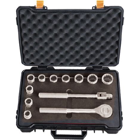 JUEGO LLAVES DE VASO 1/2p 12 PIEZAS INOX