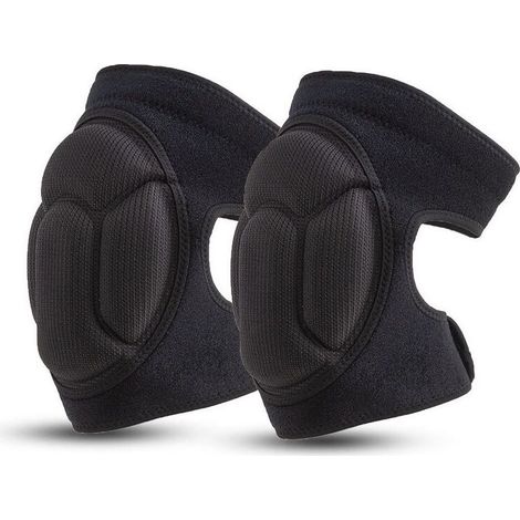 Genouillères Professionnelles pour Le Travail,Genoux Confortable pour sols abrasifs pour Gardning et Construction Danse,1 paire Élastique mousse Anti choc Taille unique,15-35kg (1/3)