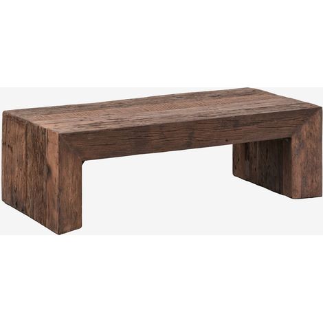Table basse rectangulaire 120x60 cm en bois de Juvira recyclé SKLUM  120 x 60 cm
