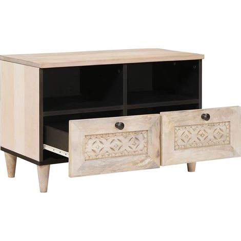 Maison Exclusive - Unità TV con cassetto Bianco 70 x 33 x 46 cm Legno multistrato