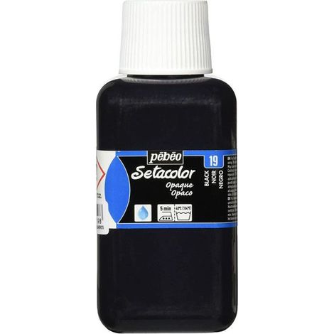 Peinture Textile - SETACOLOR - Opaque - Noir intense - 250ml - Mixte (1/4)