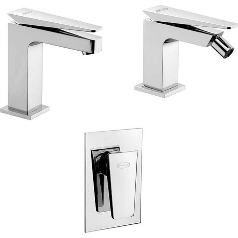 Set miscelatori lavabo + bidet + incasso doccia Jacuzzi rubinetteria Beam (1/5)