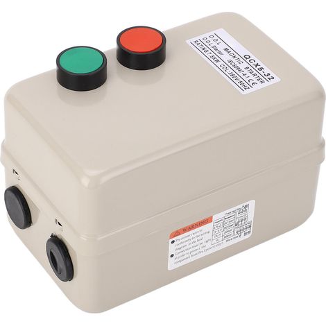 Interrupteur magnétique de démarrage moteur triphasé 380V 7,5KW 10CV 20-32A commande électrique (1/5)