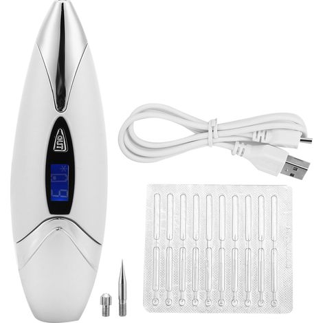 Stylo Électrique Anti-Taches Rechargeable pour Nettoyage Peau et Élimination des Grains de Beauté (1/5)