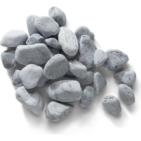 Luna Bulk Bag 850 kg - 30-60 mm Silver/Grey Premium Pebbles - L100 x W100 x H80 cm