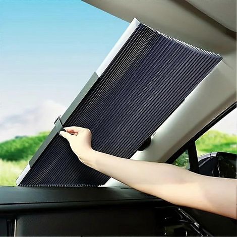 Pare-soleil de pare-brise pour voiture, rideau réfléchissant rétractable et pliable, compatible avec Roadster (1/5)