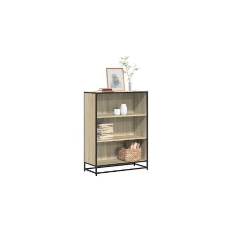 Bibliothèque chêne sonoma 80,5x35x107,5 bois d'ingénierie (1/5)