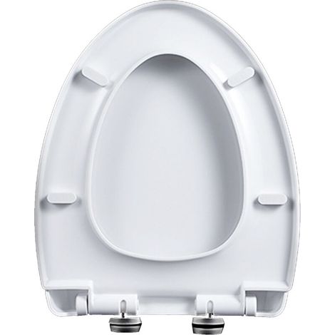 Sièges de toilettes antibactériens, matériau 01G-PP, housse de siège de toilette douce en forme de V blanc, coussin de siège de toilette standard universel, facile à nettoyer (1/5)