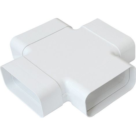 Croix pour tube Ventilation rectangulaire 150 x 70 mm Blanc - First Plast