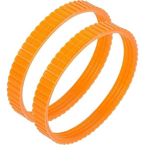 Lot de 2 courroies d'entraînement de rabot électrique 238 mm – Largeur 9,6 mm – Transmission douce et silencieuse – Pour bois dur - 1900B (1/4)