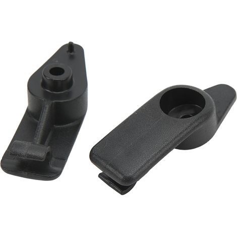 Paire de supports de fixation pour pare-soleil de voiture, noirs, référence 10411051, compatibles avec Corvette C5 (1997-2004) (1/5)