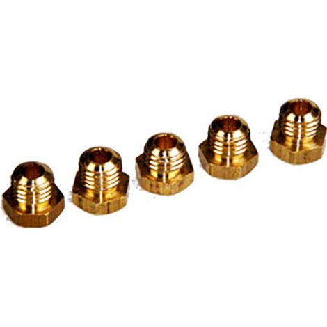 JEU 5 INJECTEURS DE GAZ BUTANE D.8 MM pour CUISINIERE - 22207 (1/2)