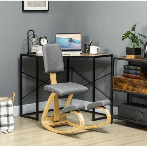 Sillón ergonómico para meditación con balanceo gris OKMYHOME (1/4)