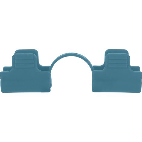 Pinces de fixation portables en PE haute résistance pour bâches et pare-soleil, bleues, 16 mm (1/2)