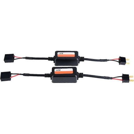 Lot de 2 résistances de charge automobiles H7, éliminateurs d'erreurs, décodeur LED, adaptateur d'éclairage sans fil Canbus (1/5)