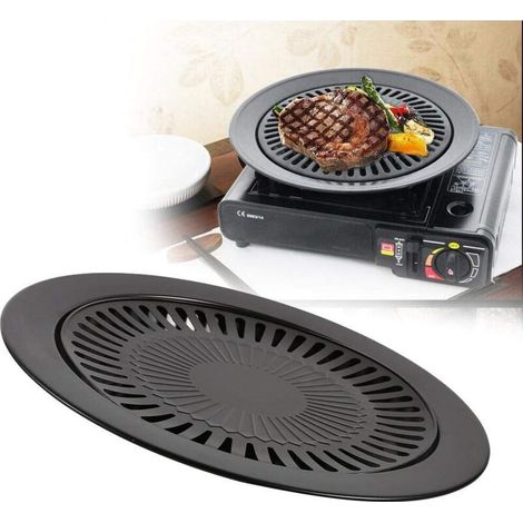 Réchaud à barbecue coréen - Rôtissoire en acier inoxydable - Ensemble de gril rond pour le camping en plein air et l'intérieur-Fei Yu (1/5)