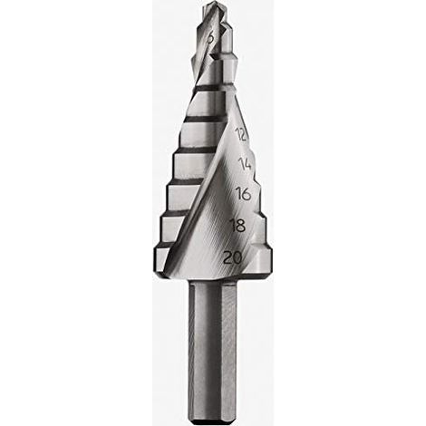 Punta a gradini HSS Bosch Professional (per metallo e plastica, Ø 4-20 mm, lunghezza 70,5 mm, accessorio per trapano) (1/5)