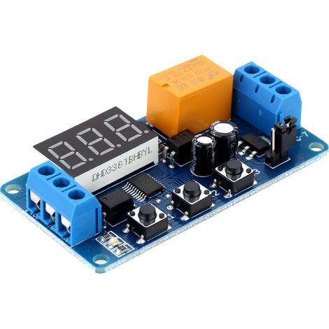 Module de relais de commande avec minuterie numérique à affichage LED et automatisation 3V/3,7V/4,5V/5V/6V (1/2)