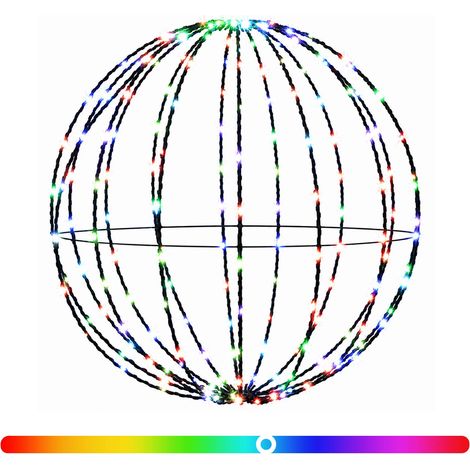 Weihnachts-Finial-Licht 96 LEDs RGB Durchmesser 30 x 32 cm vidaXL