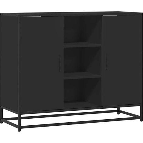 Maison Exclusive - Credenza Nera 92x35x76 cm in Legno Multistrato