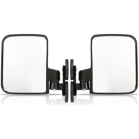 Lot de 2 rétroviseurs latéraux pour voiturette de golf – Réduction des angles morts – Montage magnétique – Convexes et réglables – Pour UTV, golfette et tracteur (1/5)