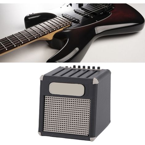 Präsentationsetui für Gitarrenverstärker-Plektren, schwarzes PLA, 5 Plektren, Organizer-Box für Musiker (1/5)