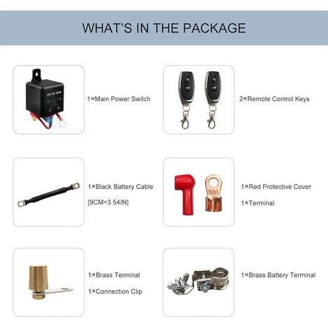 Leaking current car power cut-off wireless power cut-off switch 12V remote control anti-remote control battery modification smart power cut-off switch (1/4)