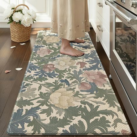 1 Tapis De Sol, Mousse Pvc 10mm, Surface Imperméable, Dos Antidérapant, Cuisine Couloir (1/5)