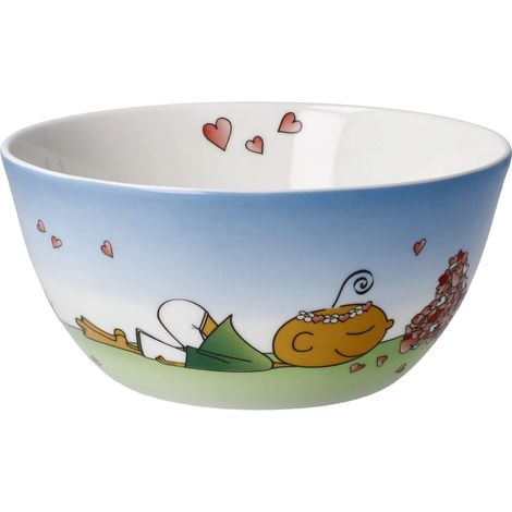 Bol collecté pour vous en porcelaine fine, couleur : multicolore, dimensions : 15 x 15 x 7 cm, 54-102-80-1 (1/4)