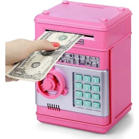 Tirelire pour filles de 3 à 12 ans Coffre-fort protégé par mot de passe pour filles Tirelire électronique pour enfants xh (1/5)