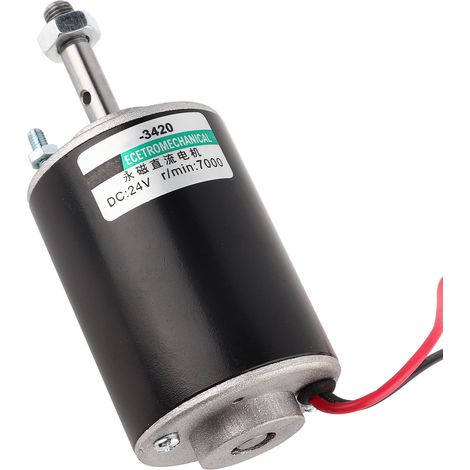 Gleichstrommotor mit Permanentmagnet, hohe Drehzahl, geräuscharm, CW/CCW, Mini-Bürstenmotor, 30 W, 24 V, 7000 U/min (1/5)