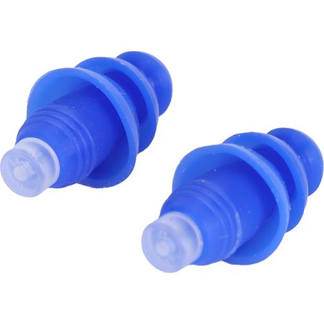 Wiederverwendbare, wasserdichte Silikon-Ohrstöpsel zur Geräuschreduzierung beim Schwimmen und Schlafen (blaue Schachtel) (1/5)
