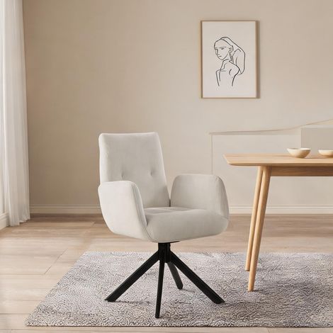 Fauteuil de salon en polyester 60 x 61 x 88 cm (1/5)