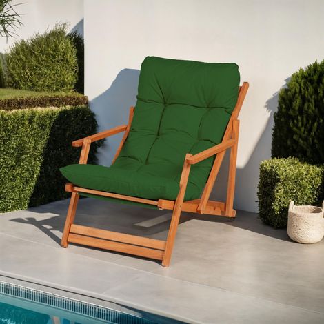Silla de Exterior Stintino, Respaldo Reclinable, Marrón (1/5)