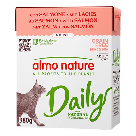 Gatto - Almo Nature Daily Mousse Salmone 380 gr