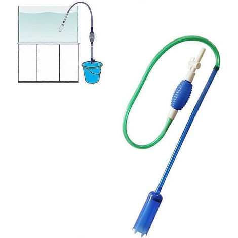 Aspirateur à gravier pour aquarium, accessoires pour aquarium tropical, kit de nettoyage vert 170 cm (1/5)